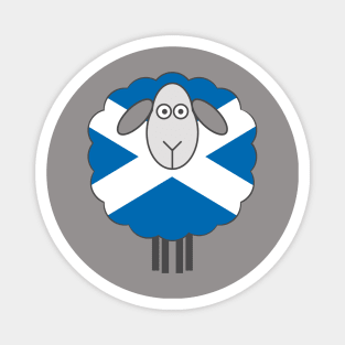 Scottish Saltire Flag Patterned Sheep Magnet